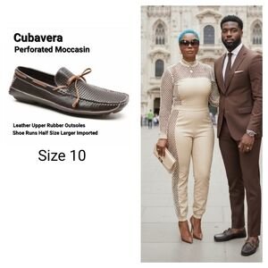 CubaVera Men's Perforated Moccasin